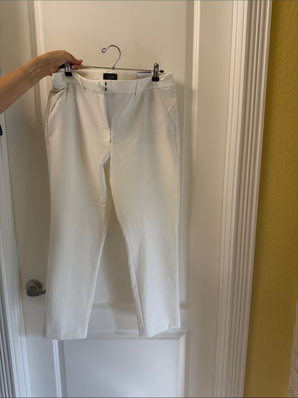 Slim White Men’s Dress Pants